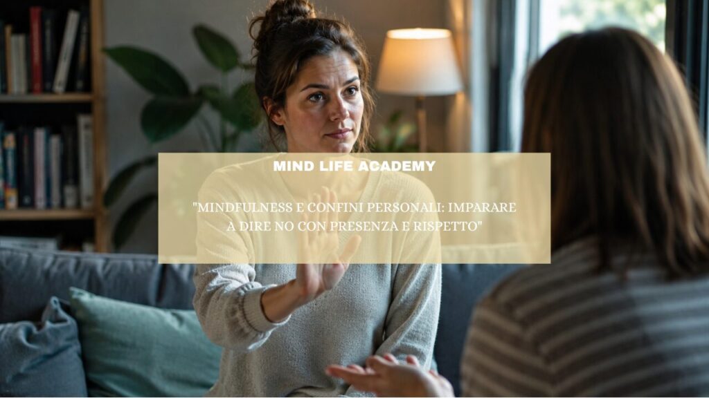 “Mindfulness e confini personali: imparare a dire no con presenza e rispetto”