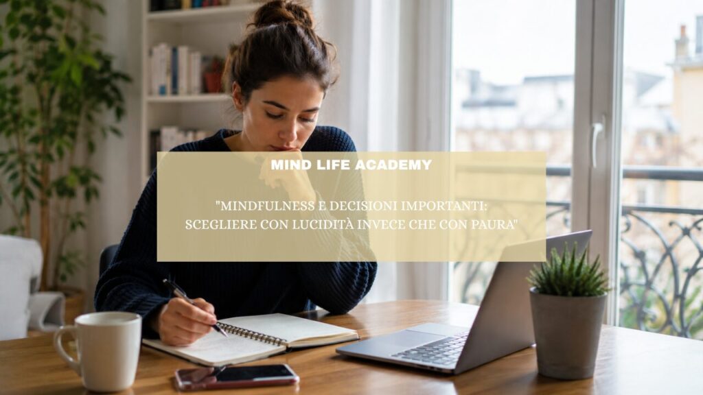 “Mindfulness e decisioni importanti: scegliere con lucidità invece che con paura”