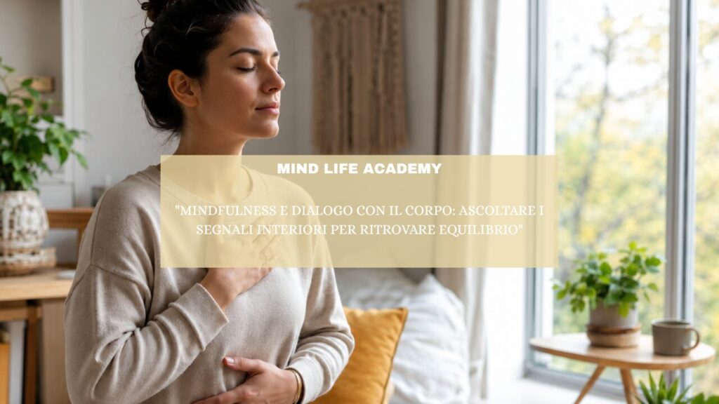 “Mindfulness e dialogo con il corpo: ascoltare i segnali interiori per ritrovare equilibrio”